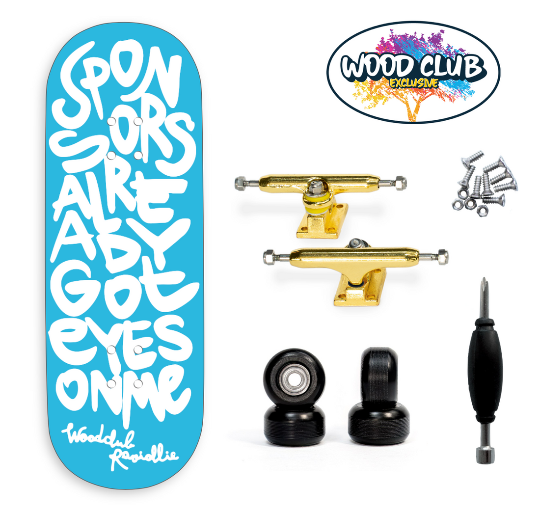 WoodClub EXCLUSIVE Fingerboard 34mm - "SPONSORS"