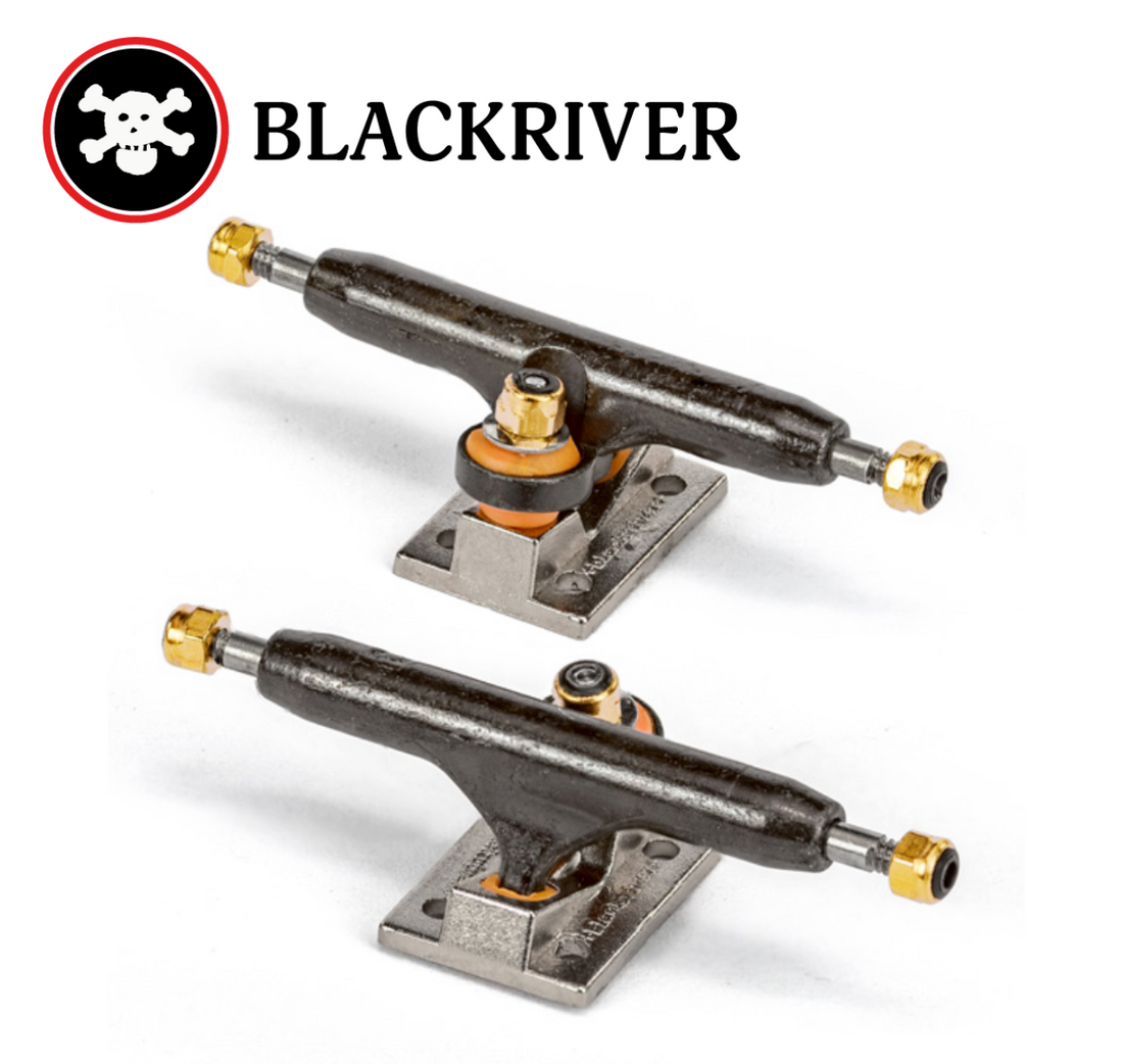 Blackriver Trucks 2.0, 32 mm - Black/Silver - Wooden Fingerboards
