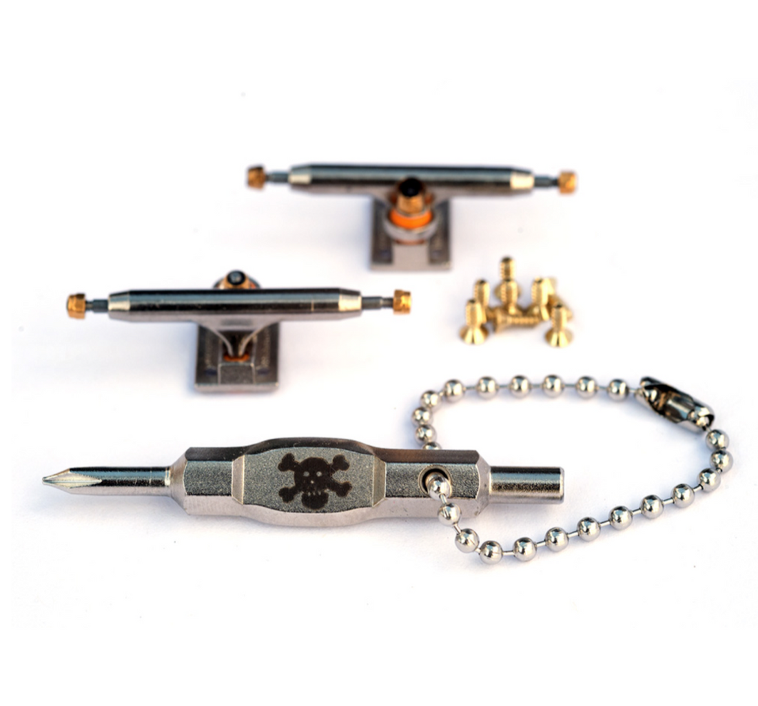 Blackriver Trucks 2.0, 32 mm - Black/Gold - Wooden Fingerboards