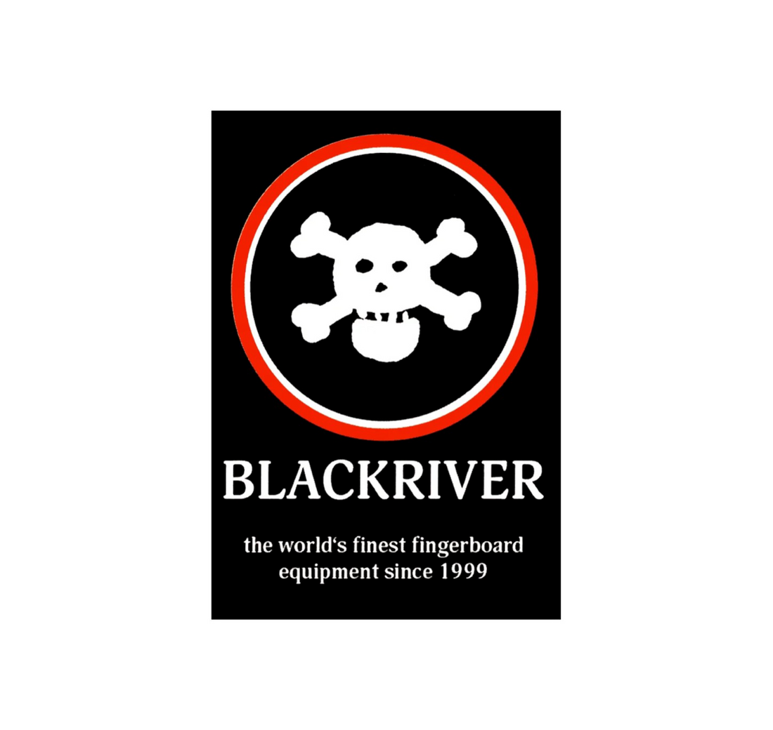 Blackriver Sticker "Blackriver Logo" - Black - Wooden Fingerboards