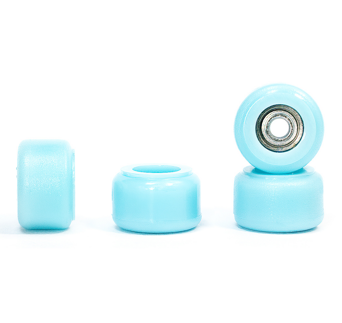 WoodClub Wheels REGULAR - Light blue - Wooden Fingerboards